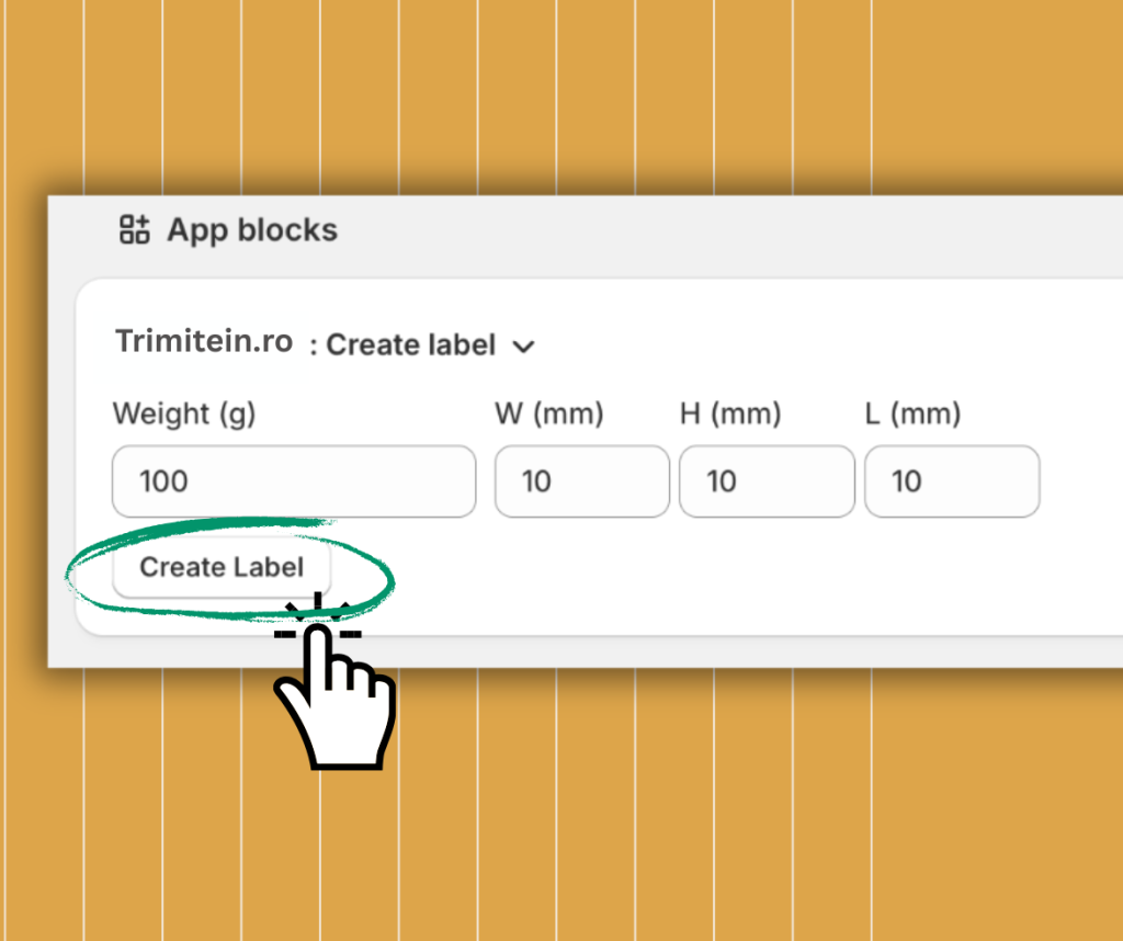 TrimiteInRO CREATE LABEL