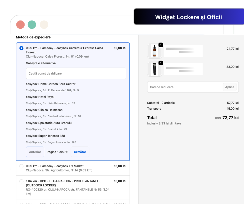 Widget Widget Lockere și Oficii