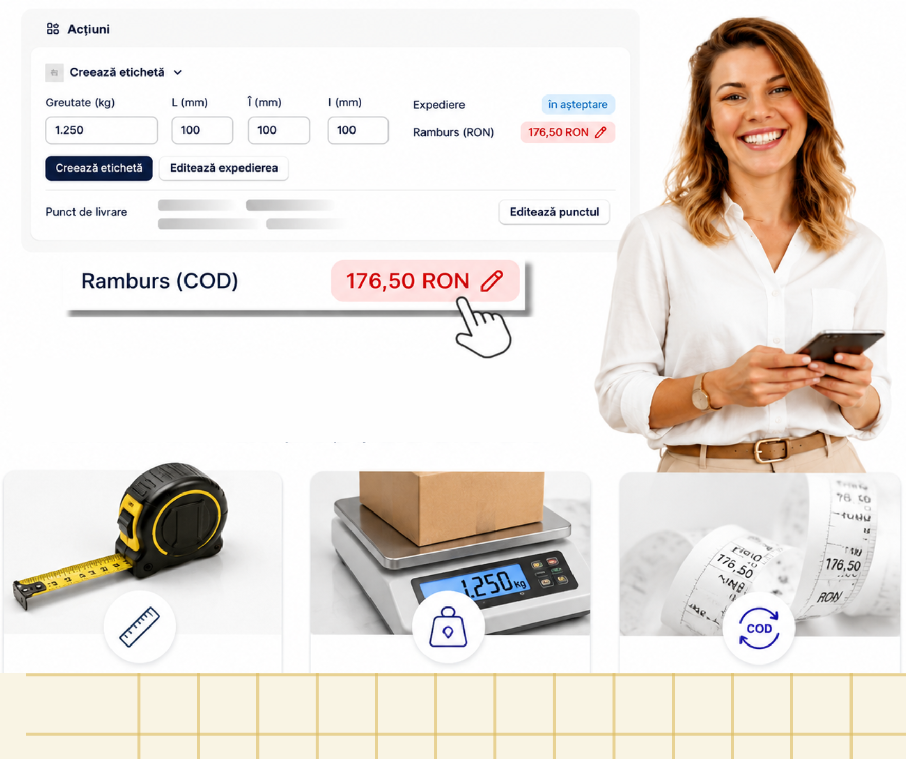 Work with COD with trimitein RO
