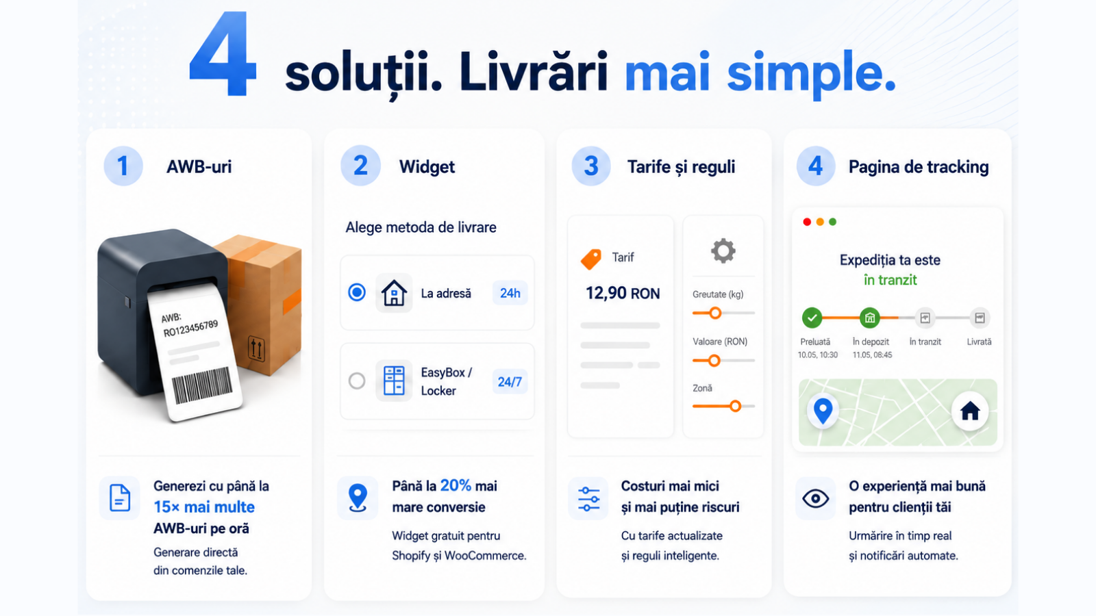Four solutions app trimiteinro