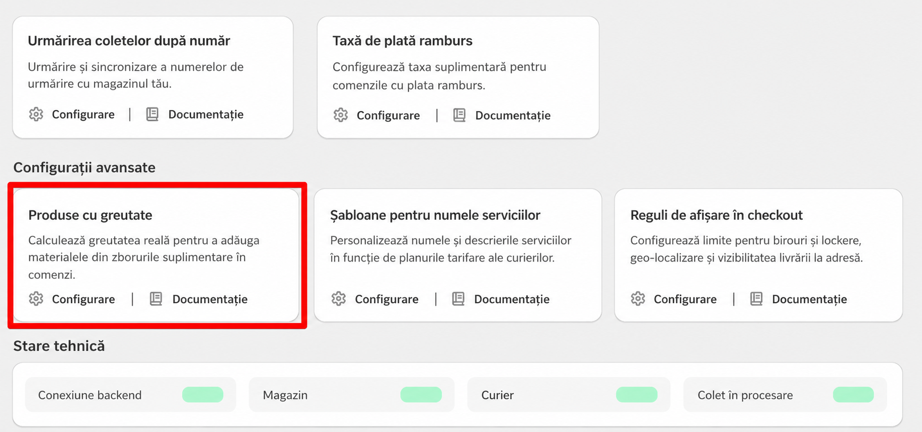 Setarea produselor pe rolă în Shopify