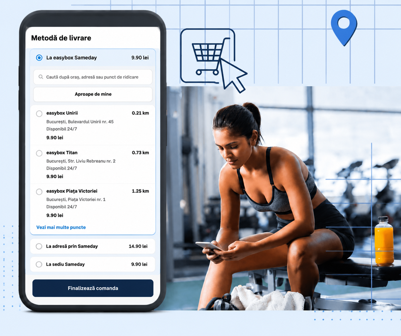 TrimiteinRO mobile app widget